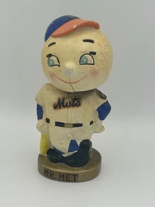 Vintage 1960s Mr. Met New York Mets Bobblehead Nodder - Rare MLB Mascot - Picture 1 of 15