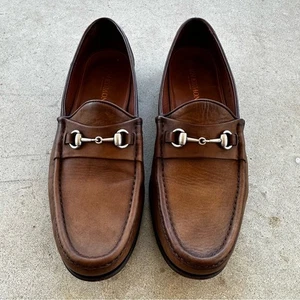 Mocasines de vestir Allen Edmonds Verona II italianos de cuero marrón talla 12D para hombre - Imagen 1 de 10