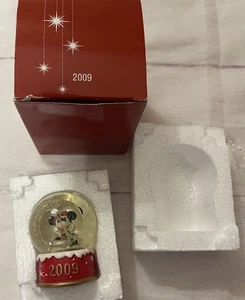 Disney Mickey Mouse Mini Christmas Snow Globe 2009 JC Penney Collection 2.5” - Picture 1 of 1