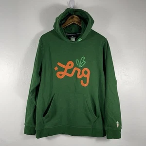 LRG Lifted Research Group x Carrots by Anwar Sudadera con Capucha Para Hombre Mediana Verde Pullover - Imagen 1 de 11