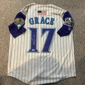 ARIZONA DIAMONDBACKS- MARK GRACE SIGNED AUTOGRAPH JERSEY BECKETT 01 WORLD SERIES - Picture 1 of 10