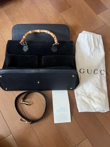 Gucci 2-Way Shoulder Bag Black Luxury Women's Handbag - Picture 1 of 20