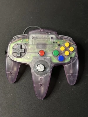Nintendo 64 Atomic Purple Controller OEM Authentic, Pre-owned - Image 1 of 2