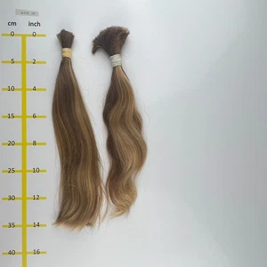 Europäisches Echthaar Rohhaare hellblond mind.100Gr30-35cm -300725163 - Picture 1 of 1