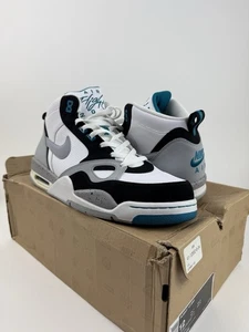 Nike Air Flight '13 Mid Wolf Grey-Tropical Teal 579961 102 Mens Size 12 - Picture 1 of 6