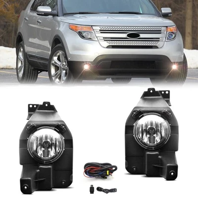 Fog Lights For Ford Explorer 2011 2012 2013 2014 2015 Front Bumper Driving Lamps - Image 1 of 4