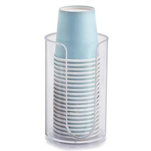 Bathroom Cup Dispenser, 3oz-5oz Small Disposable Paper Cups Holder for Clear - Picture 1 of 6