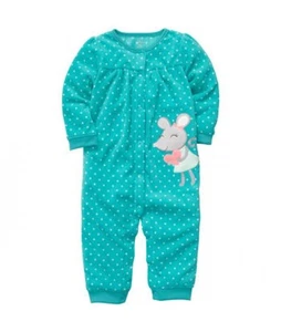 Carter's Baby Mädchen Micro Fleece Overall - Maus Polka Dots 6 Monate - Bild 1 von 1