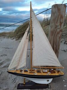 Segelschiff aus Holz Modell mit vielen kl. Details 45x62x9cm