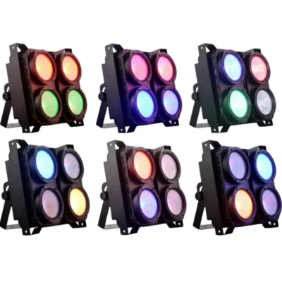 6pc/4x100W COB Blinder light RGBW 4in1 400W matrix audience panel Lighting - Image 1 of 4