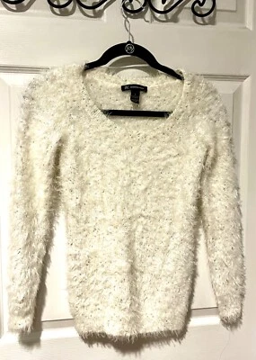 INC white Sparcle Sweater size S - Image 1 of 4