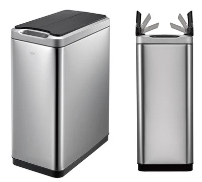 EKO design Phantom Sensor Bin Mülleimer Edelstahl matt 3 Größen + Mülltrennung - Bild 1 von 4