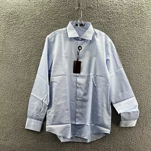 New Robert Cavalli Dress Shirt Mens Long Sleeve Button Up 16.5 42 Camicia Comfor - Picture 1 of 9