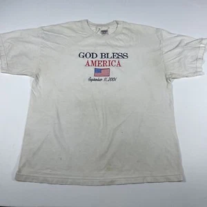 Vintage Hyland Herren T-Shirt Größe XL God Bless America September 11 USA Flagge - Bild 1 von 10