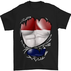 Gym The Dutch Flag Ripped Muscles Holland Mens T-Shirt 100% Cotton - Picture 1 of 2