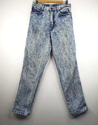 Pantalones de mezclilla DEB vintage años 80 para mujer azul lavado ácido cremallera mosca mamá talla 8 informales Foto 1 de 4