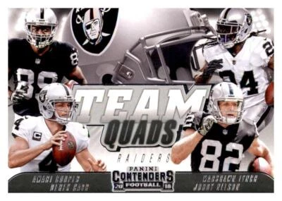 2018 Contenders Team Quads Derek Carr Amari Cooper Marshawn Jordy Raiders - Image 1 of 2