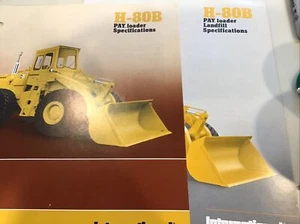 H-80B NUTZLADER Deponie und H-80B NUTZLADER Spezifikationen Internationale Broschüren 1977 - Bild 1 von 1