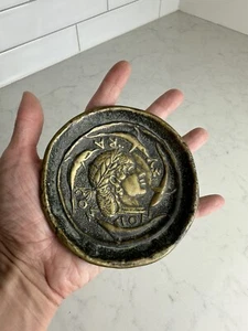 Max Le Verrier Art Deco Frankreich Gilded Bronze Schmuck Schale griechischer Triumph Delphin - Bild 1 von 7