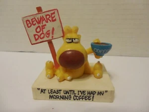 De colección 1989 GRIMMY Mother Goose & Grimm café no matutino perro pastel tapa PVC - Imagen 1 de 6