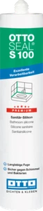 OTTOSEAL S 100 Premium Sanitär  Silikon  300 ml Kartusche Farbe Silbergrau C 94 - Picture 1 of 5