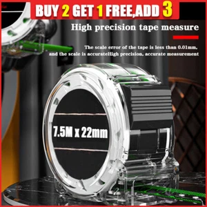 7.5m Fluorescent Steel Tape Measure precision Tape 7.5 Metric Measure Measuring - Picture 1 of 21
