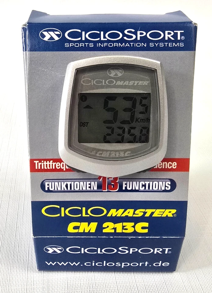 CicloSport Ciclo Master CM 212C Bicycle Bike Speedometer 13 Function - Image 1 of 4
