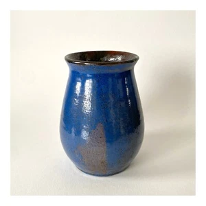 Prudence DROUARD (1868-1957). Crackle Blue Enameled Stoneware Vase, 1930s - Picture 1 of 12