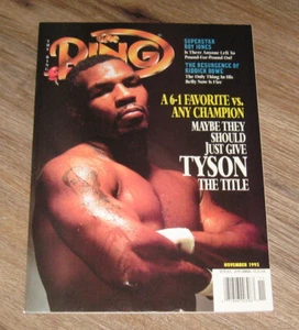 THE RING Boxing magazine November 1995 Ancee Gedeon MIKE TYSON Riddick Bowe - Picture 1 of 1
