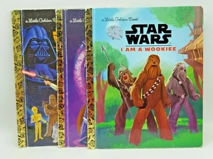 Star Wars Little Golden Books Set of 3 Wookiee Return Of The Jedi - Imagen 1 de 8