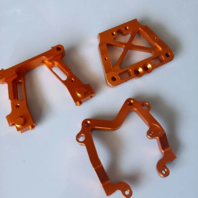 CNC Aluminium Alloy Rear Bulkhead + Bracket for 1/5 HPI KM Rovan baja 5b 5t 5sc  - Image 1 of 4