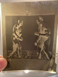 7/4 1910 JACK JOHNSON JIM JEFFRIES HEAVYWEIGHT CHAMPIONSHIP 4X5 PRESS NEGATIVE