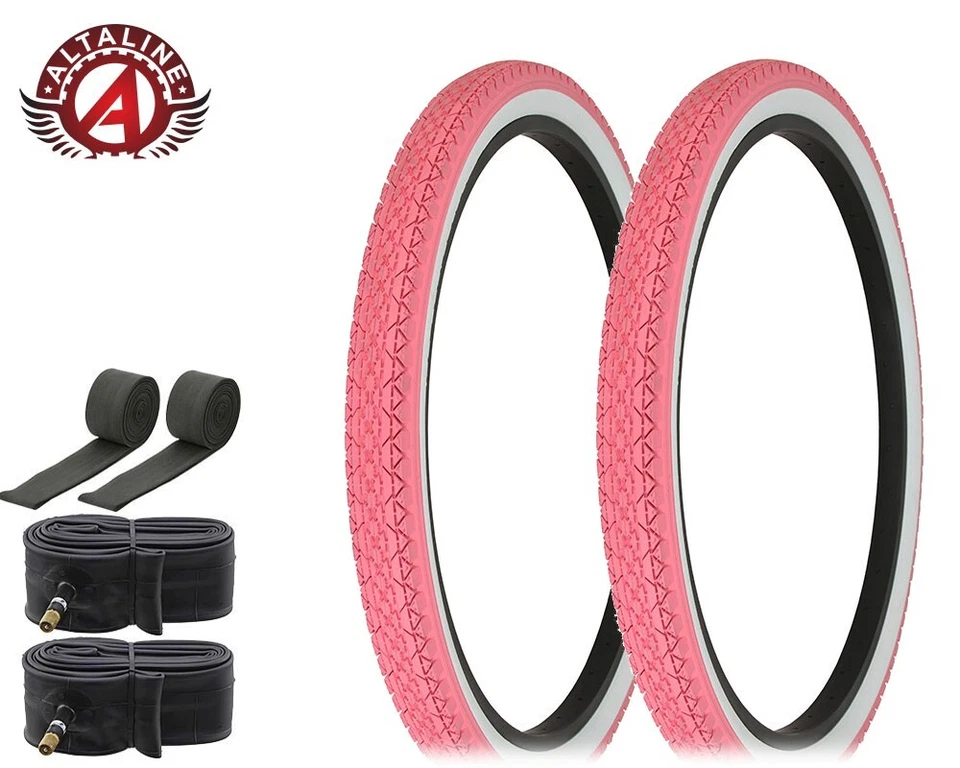 AltaLine Bicycle Wire Bead Cruiser TIRES 26 x 2.125 HEAVY DUTY Diamond 6pc SET. - Image 1 of 1