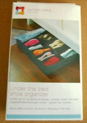 Interiors by Design Under the Bed Shoe Organizer Holds 12 Pair New - Image 1 of 2