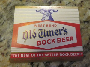 Old Timers Bock Beer Bottle Label - Picture 1 of 1