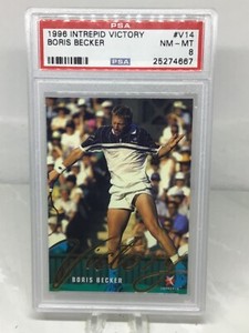 1996 Intrepid Victory #V14 Boris Becker PSA 8 (Top Pop, Pop 1)