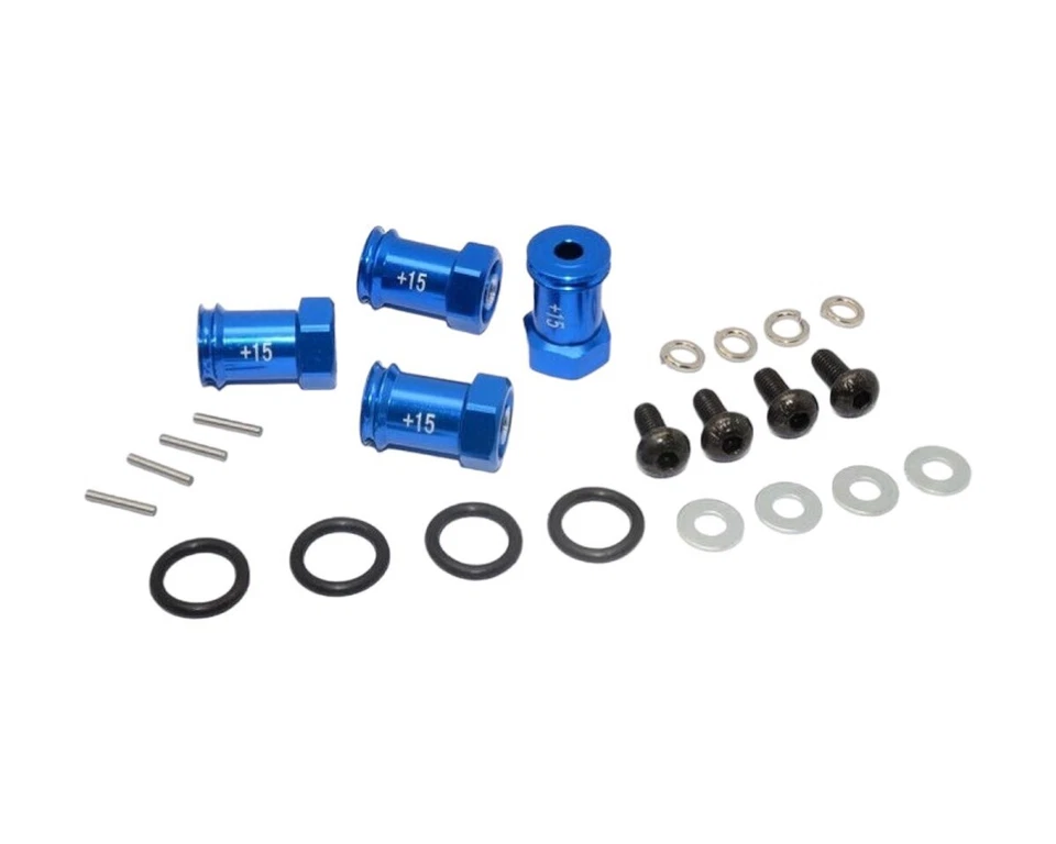 GPM Racing Alu Spurverbreiterung +15mm blau GPMERV010-15MMB E-Revo VXL 1/16, ... - Bild 1 von 1