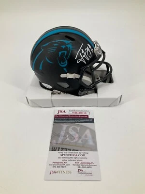 TED GINN JR. CAROLINA PANTHERS SPEED 签名迷你头盔 JSA 证人 正品证书 — 第 1/3 张图片