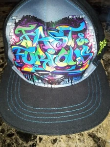 Universal Studios - Fast and Furious - Hat – Graffiti / Spray Paint Logo - Picture 1 of 11
