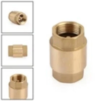 DN20 200PSI Check Valve 3/4" NPT In-Line Brass Spring Loaded Inline 1PC - Image 1 of 4