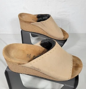 Birkenstock Papillio NWOB Womens Namica Slide Sandcastle Nubuck Sz 42/11 Casual - Picture 1 of 8