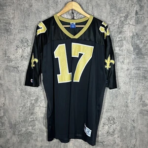 Camiseta De Colección New Orleans Saints Jim Everett #17 Campeón Negro NFL Fútbol 48 - Imagen 1 de 9