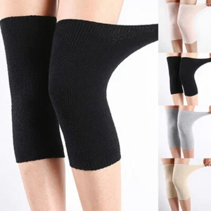 Knee Warmer Muscle Joint Care Compression Bandage Black/Grey Breathable Stretch↷ - Picture 1 of 16