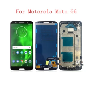 For Motorola Moto G6 XT1925 LCD Display Touch Screen Digitizer Assembly w/Frame - Picture 1 of 6