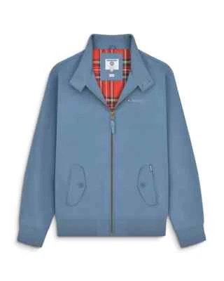 Lambretta Mens Shower Resistant Jacket Mid Blue - Image 1 of 3