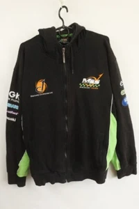MSS x Colchester Kawasaki Black Cotton Blend Long Sleeve Hooded Sweatshirt L - Picture 1 of 21