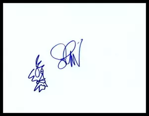 SETH GREEN HAND-DRAWN SIGNED AUTOGRAPH ORIGINAL ART ROBOT CHICKEN SKETCH - RARE! - Picture 1 of 2