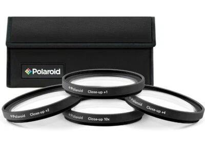 Polaroid 40.5mm 4 Stück Close Up Camera Lens Filter Kit + 1, +2, +4, +10 ,,# - Bild 1 von 4