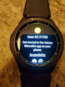 Samsung Galaxy S3 Frontier SM-R760 Watch Bluetooth 46mm Black - Picture 1 of 6