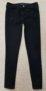 American Eagle Jegging in Black Super Super Stretch X Women's 2 Reg x L27 EUC! - Picture 1 of 7